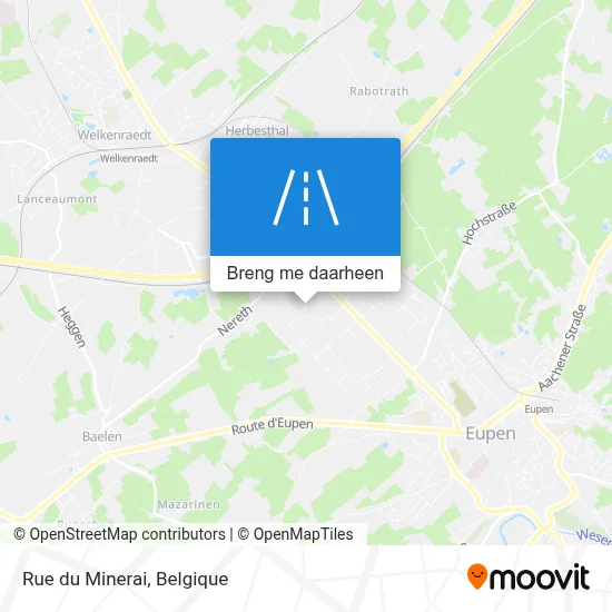 Rue du Minerai kaart