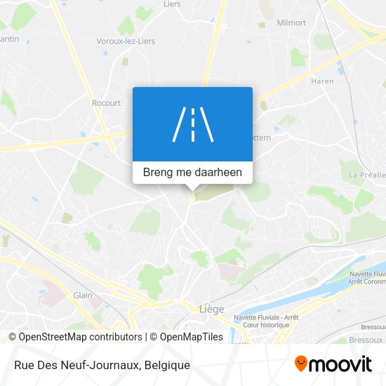 Rue Des Neuf-Journaux kaart