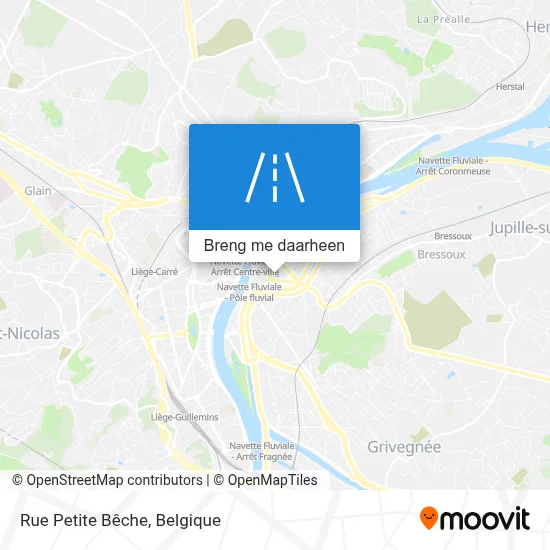 Rue Petite Bêche kaart
