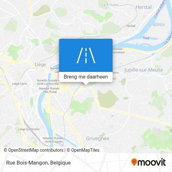 Rue Bois-Mangon kaart