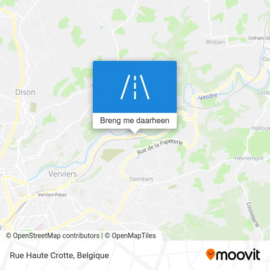Rue Haute Crotte kaart