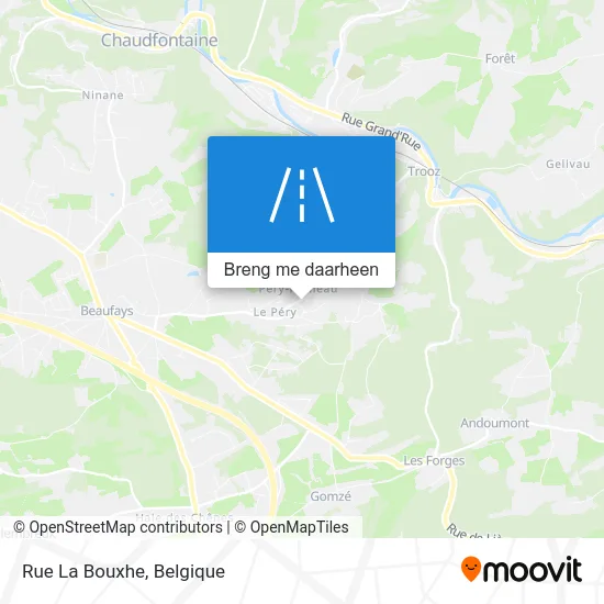 Rue La Bouxhe kaart