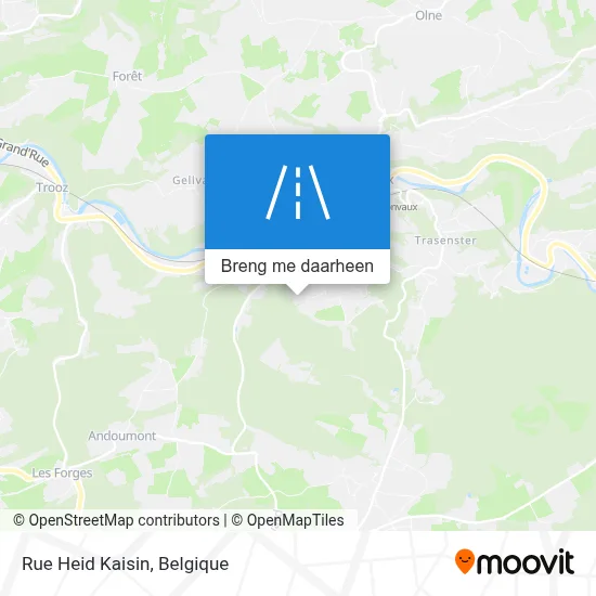 Rue Heid Kaisin kaart