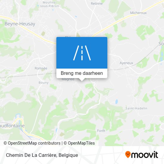 Chemin De La Carrière kaart