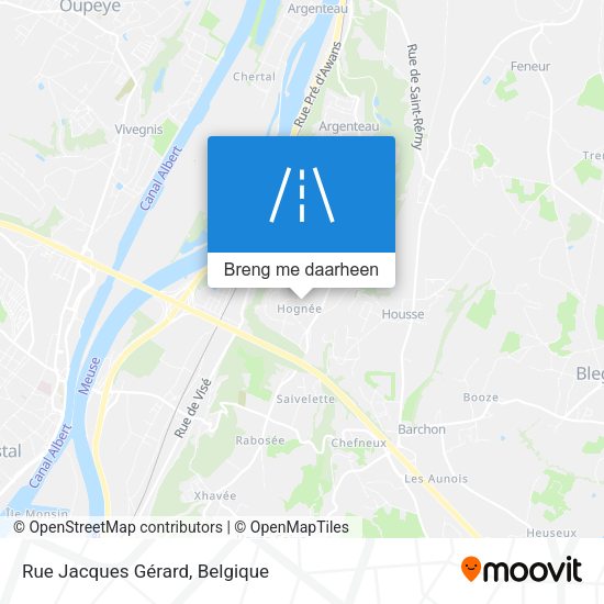 Rue Jacques Gérard kaart