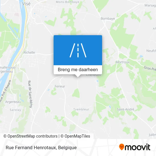 Rue Fernand Henrotaux kaart