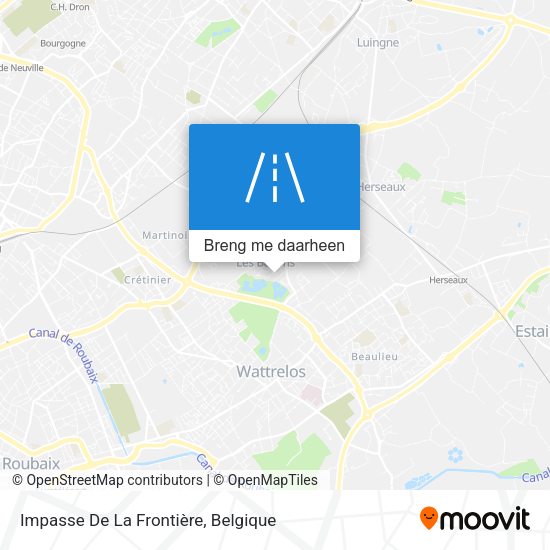 Impasse De La Frontière kaart