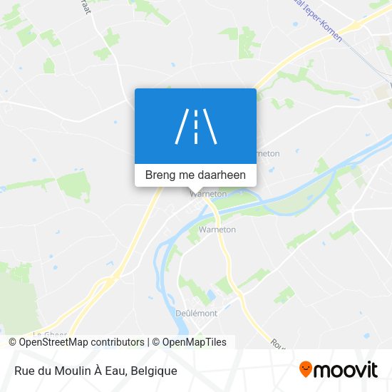 Rue du Moulin À Eau kaart