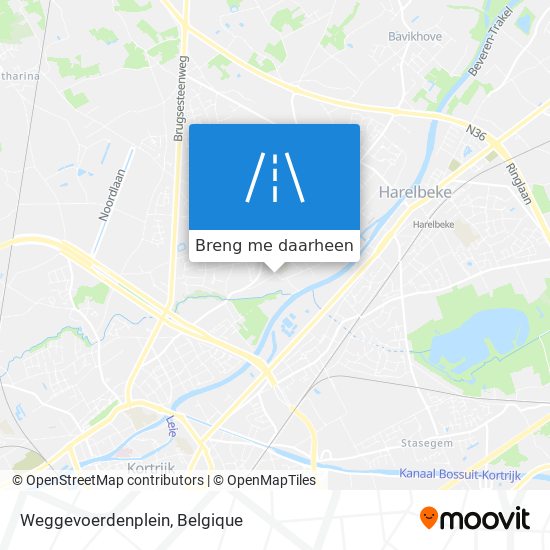 Weggevoerdenplein kaart