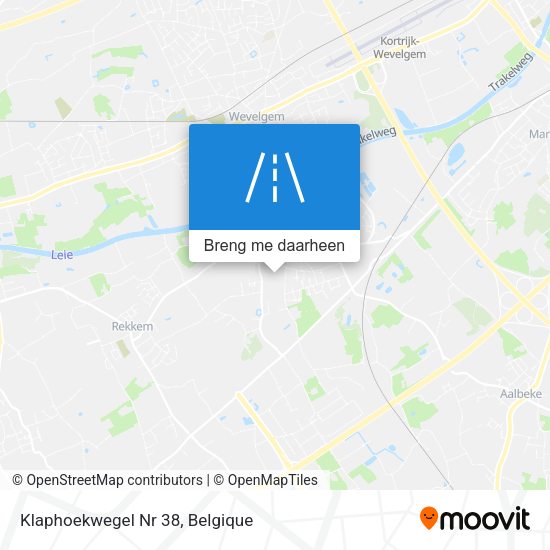 Klaphoekwegel Nr 38 kaart