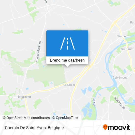 Chemin De Saint-Yvon kaart