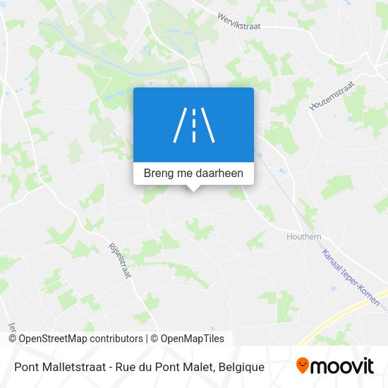 Pont Malletstraat - Rue du Pont Malet kaart