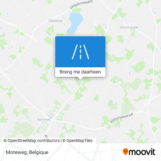 Moteweg kaart