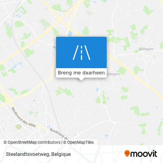 Steelandtsvoetweg kaart