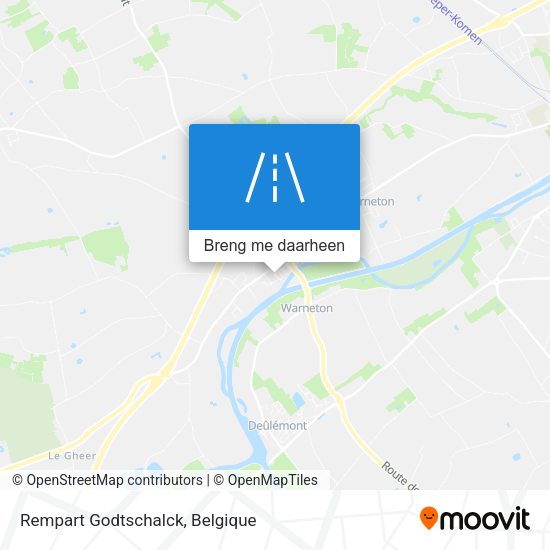 Rempart Godtschalck kaart