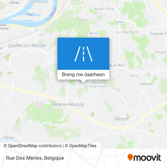 Rue Des Merles kaart