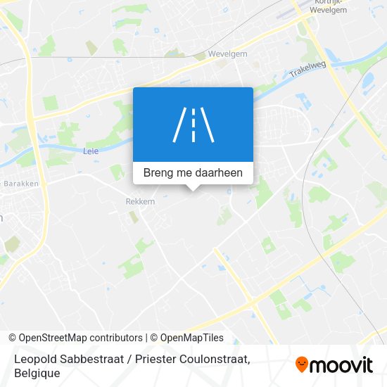 Leopold Sabbestraat / Priester Coulonstraat kaart