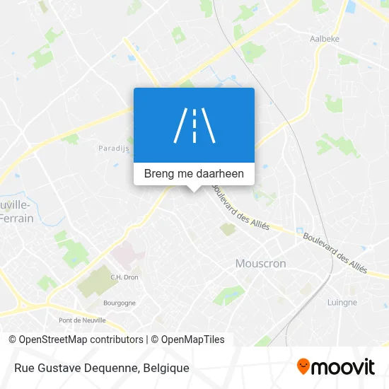 Rue Gustave Dequenne kaart