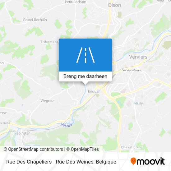 Rue Des Chapeliers - Rue Des Weines kaart