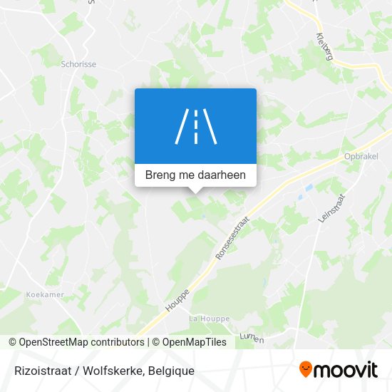 Rizoistraat / Wolfskerke kaart