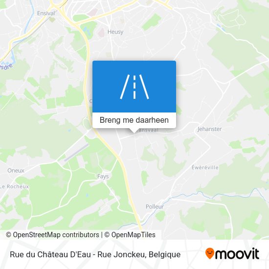 Rue du Château D'Eau - Rue Jonckeu kaart