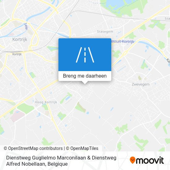 Dienstweg Guglielmo Marconilaan & Dienstweg Alfred Nobellaan kaart