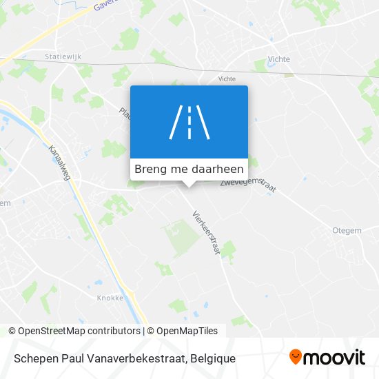 Schepen Paul Vanaverbekestraat kaart