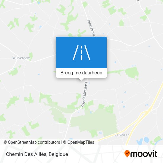 Chemin Des Alliés kaart