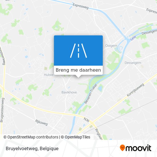 Bruyelvoetweg kaart