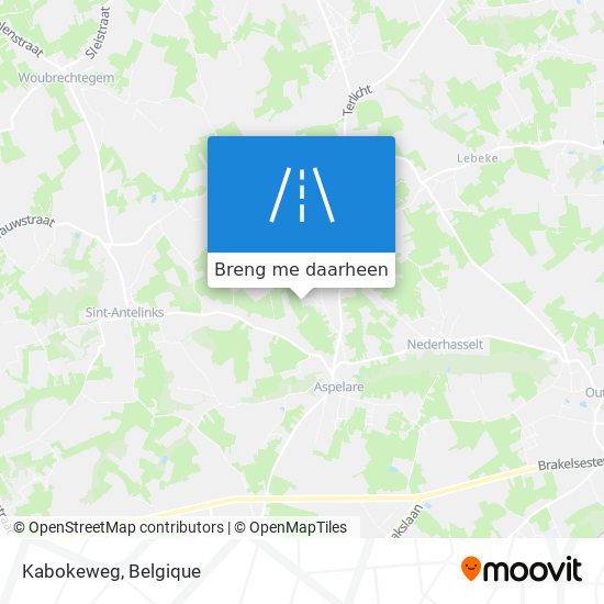 Kabokeweg kaart