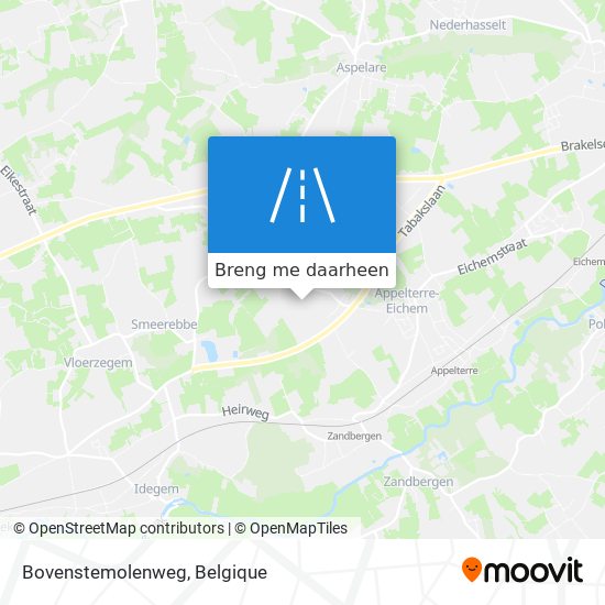 Bovenstemolenweg kaart