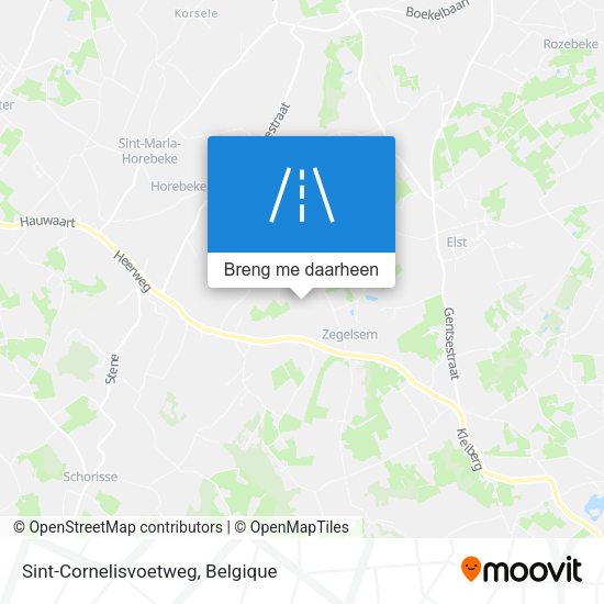 Sint-Cornelisvoetweg kaart