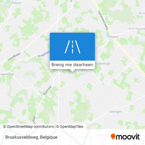 Bruskusveldweg kaart