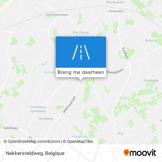 Nekkersveldweg kaart