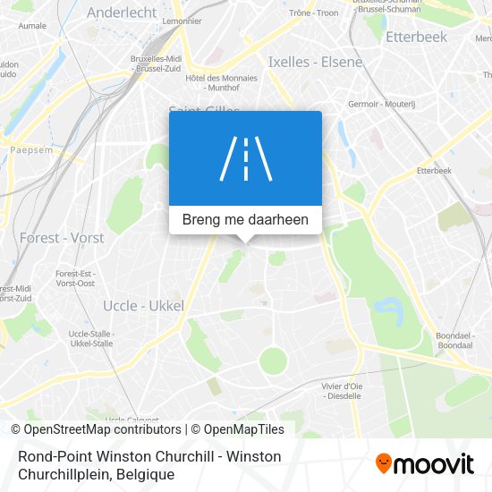 Rond-Point Winston Churchill - Winston Churchillplein kaart