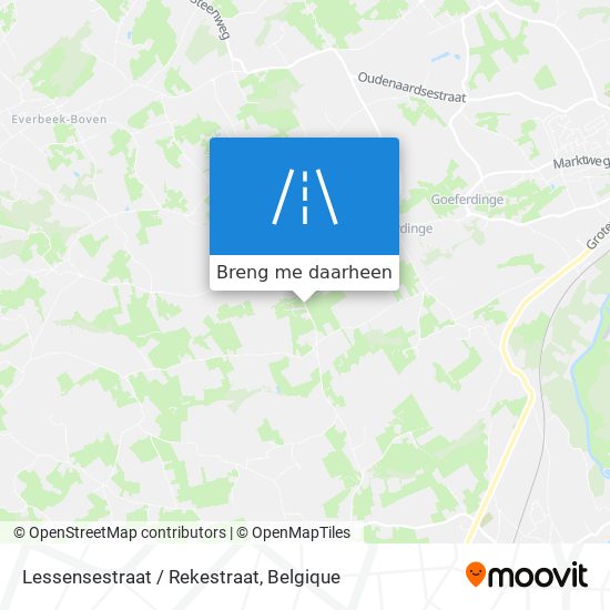 Lessensestraat / Rekestraat kaart