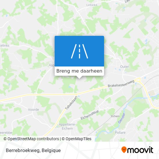 Berrebroekweg kaart