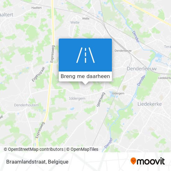 Braamlandstraat kaart