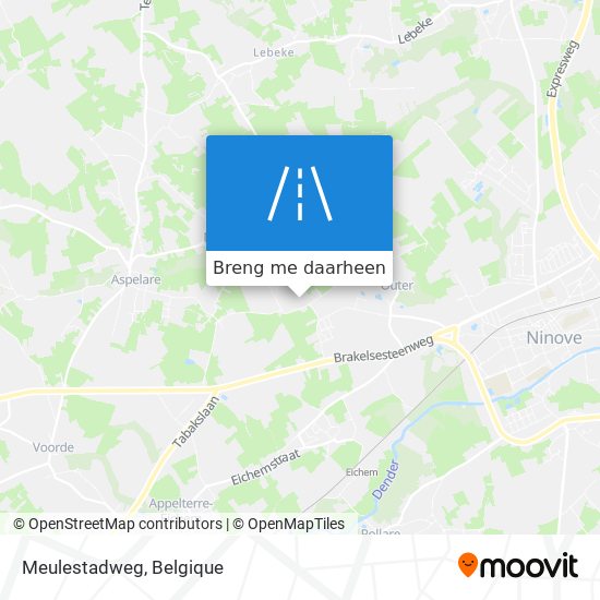 Meulestadweg kaart