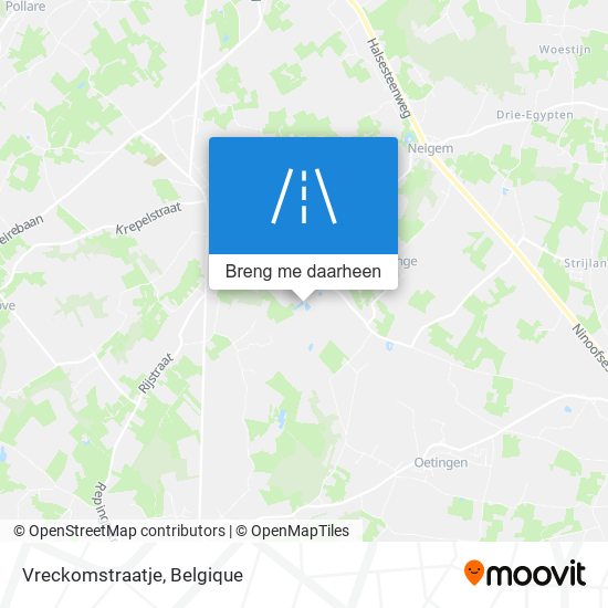 Vreckomstraatje kaart