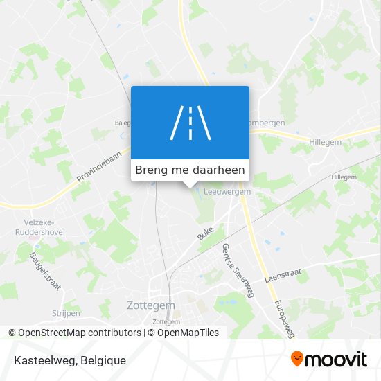 Kasteelweg kaart