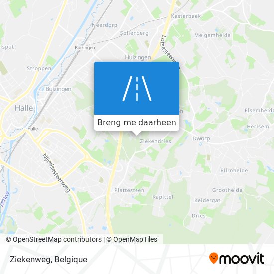 Ziekenweg kaart