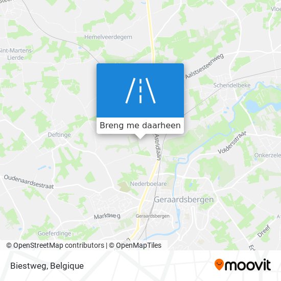 Biestweg kaart