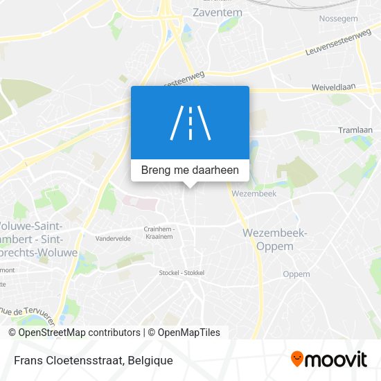 Frans Cloetensstraat kaart