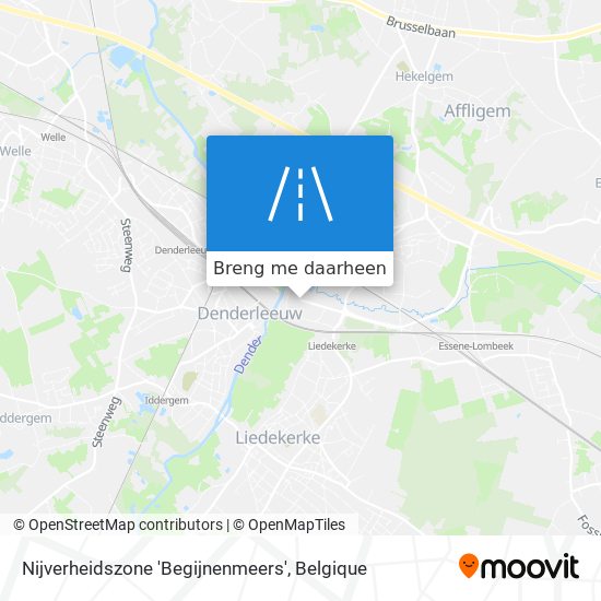 Nijverheidszone 'Begijnenmeers' kaart