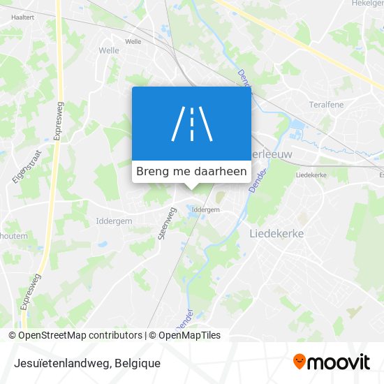 Jesuïetenlandweg kaart