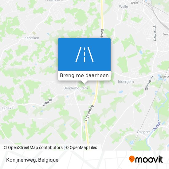 Konijnenweg kaart