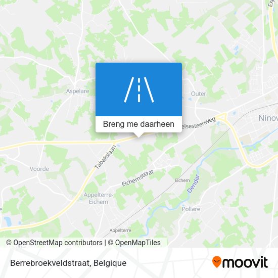 Berrebroekveldstraat kaart