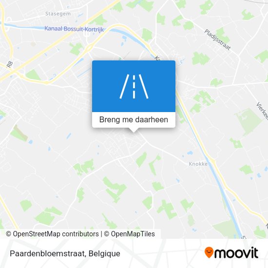 Paardenbloemstraat kaart