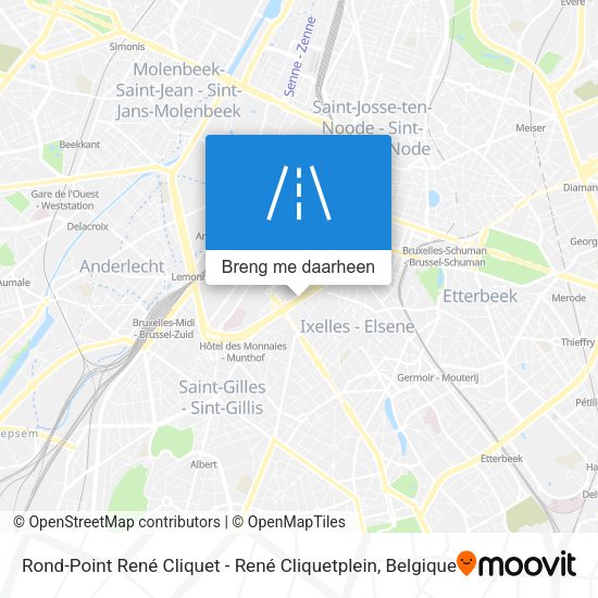 Rond-Point René Cliquet - René Cliquetplein kaart
